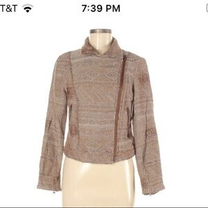 Free people distressed Moto jacket